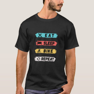 Camiseta Repetir a bicicleta de repouso