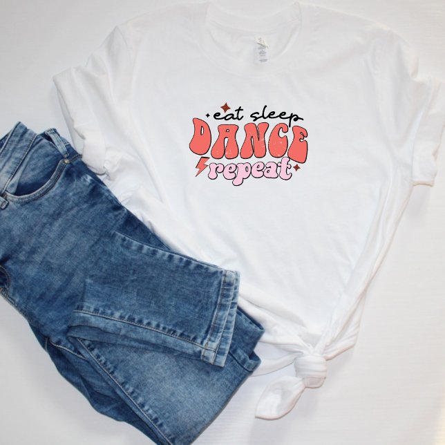 Camiseta Repetir a dança de repouso (Criador carregado)