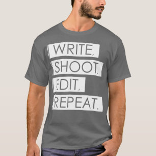 Camiseta Repetir a Edição de Gravação - Ficheiro DSLR em