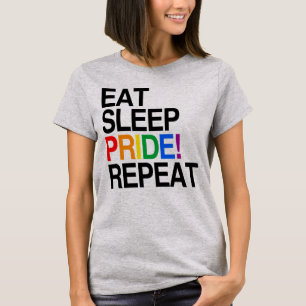 Camiseta Repetir a repetição do orgulho de repouso