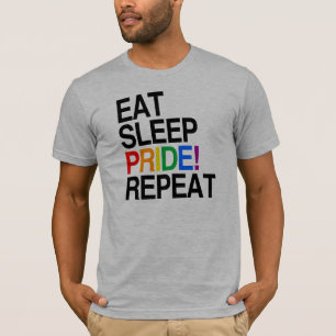 Camiseta Repetir a repetição do orgulho de repouso