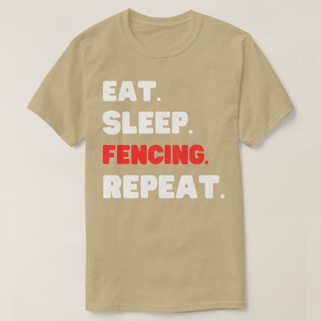 Camiseta Repetir a vedação do repouso (Frente do Design)