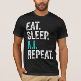 Camiseta Repetir AI de latência