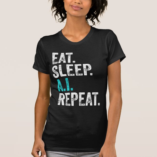 Camiseta Repetir AI de latência (Frente)
