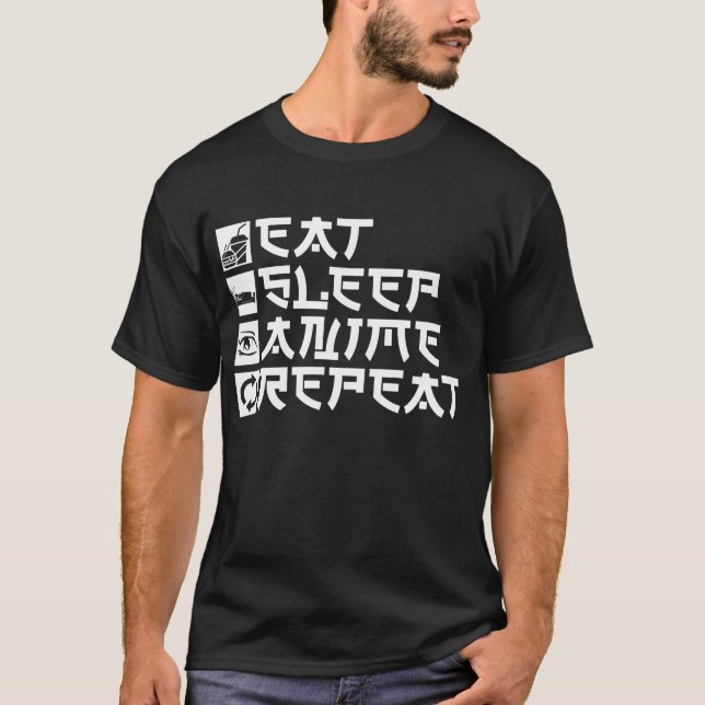 Camiseta Repetir animação de repouso (Frente)