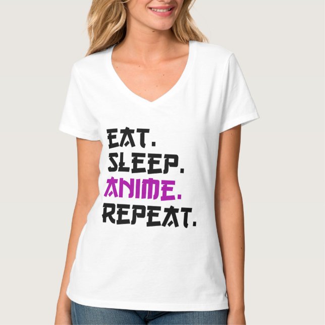Camiseta Repetir animação de repouso (Frente)