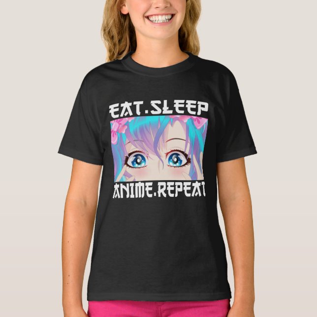 Camiseta Repetir animação de repouso (Frente)