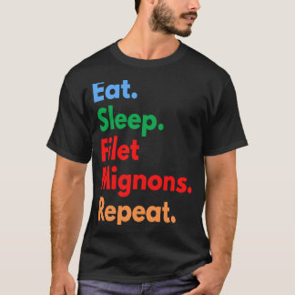 Camiseta Repetir as dimensões do filete de latência para o