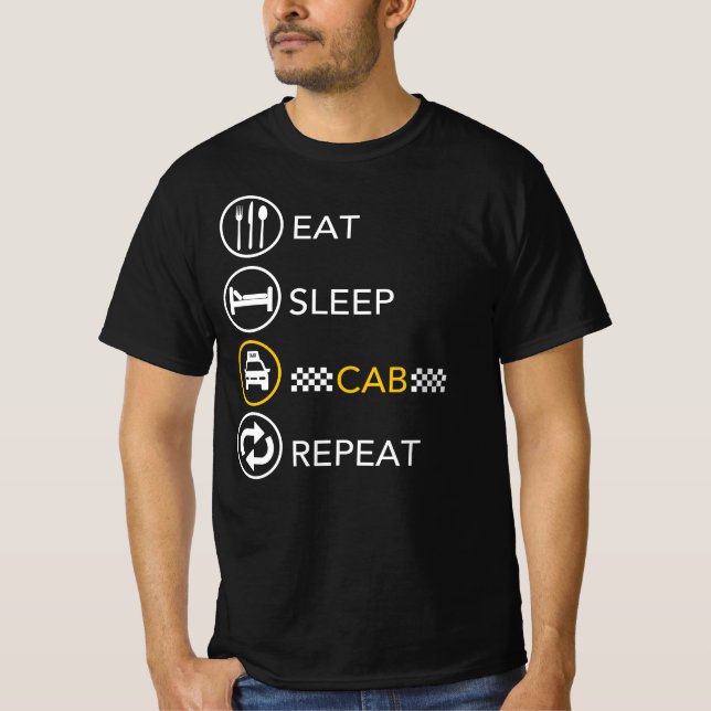 Camiseta Repetir Cabina de Repouso - Driver de Tabulação de (Frente)