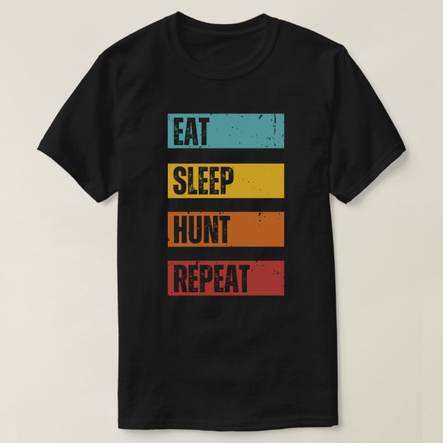 Camiseta Repetir Caça de Sono | Deer Hunting (Frente do Design)