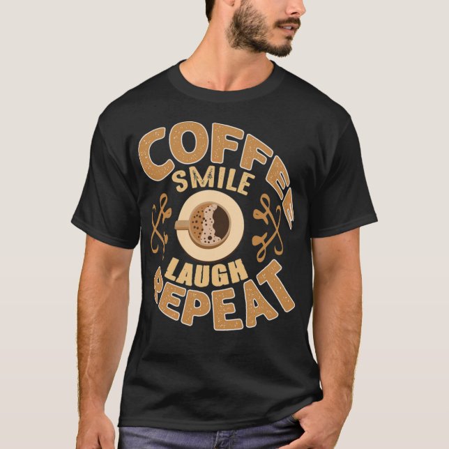 Camiseta Repetir cappuccino a quente (Frente)