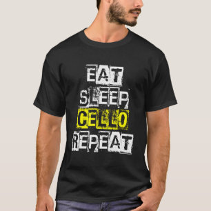 Camiseta Repetir Cello do Sono - Presente Engraçado do Joga