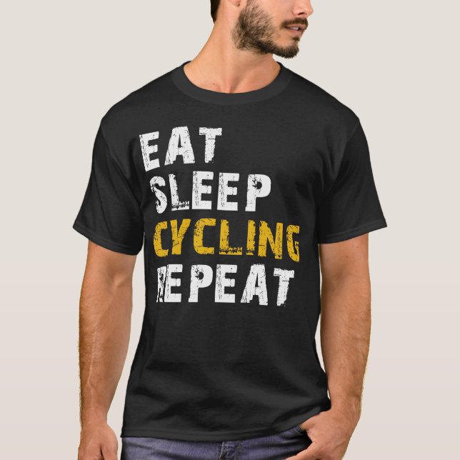 Camiseta repetir ciclo de sono (Frente)