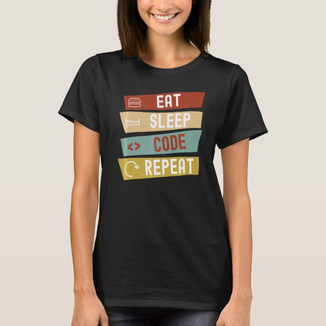 Camiseta Repetir Código de Repouso (Frente)