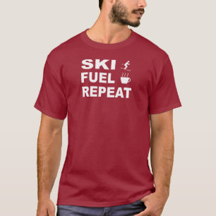 Camiseta Repetir Combustível de Esqui
