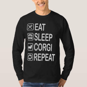 Camiseta Repetir Corgi De Sono