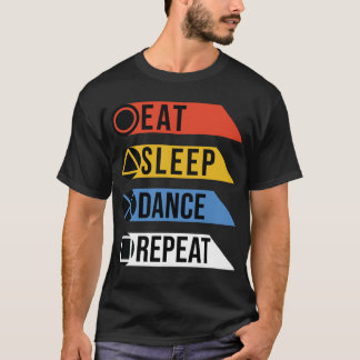 Camiseta Repetir dança do sono