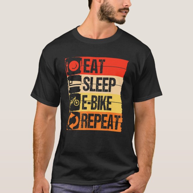 Camiseta Repetir E-Bike Do Sono (Frente)