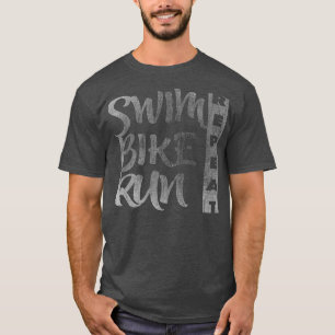 Camiseta Repetir Execução de Bike de natação