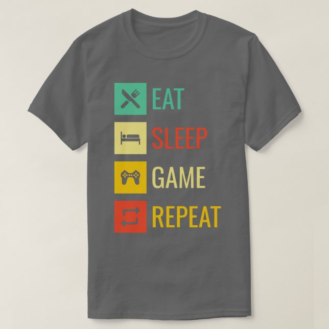 Camiseta Repetir Jogo de Sono (Frente do Design)