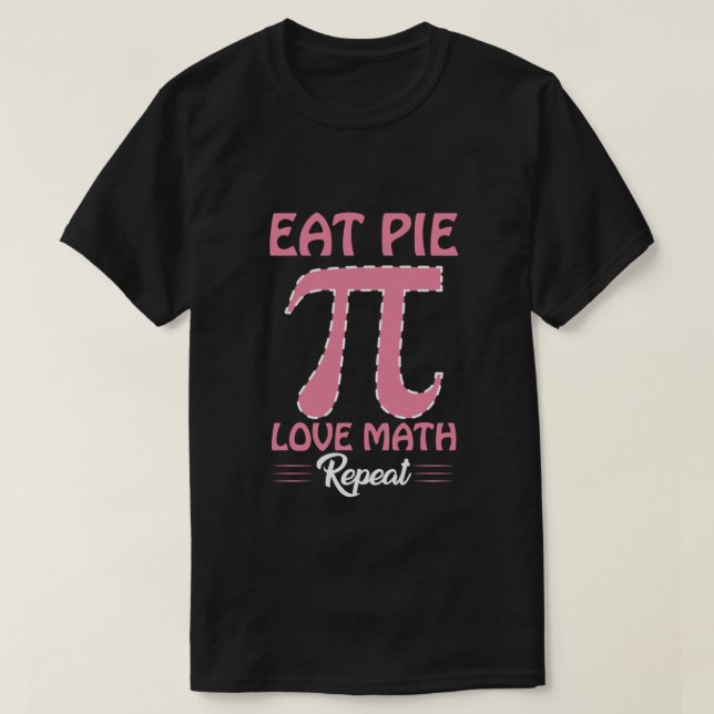 Camiseta Repetir Matemática Com Pi (Frente do Design)