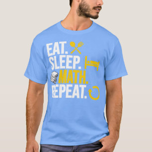 Camiseta Repetir matemática do modo de espera1