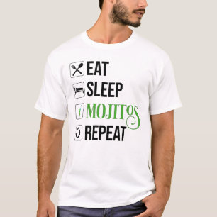 Camiseta Repetir Mojitos de Sono