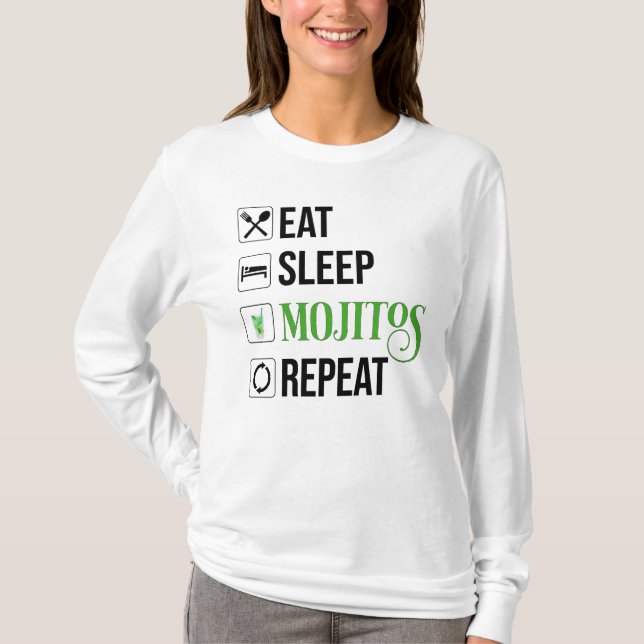 Camiseta Repetir Mojitos de Sono (Frente)