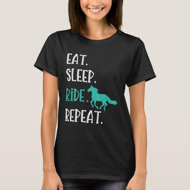 Camiseta Repetir Montagem Horseback (Frente)