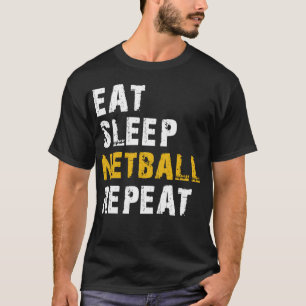 Camiseta repetir netball em repouso