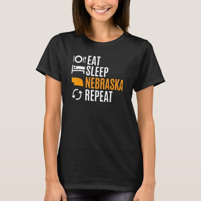 Camiseta Repetir no Nebraska do Comer (Frente)