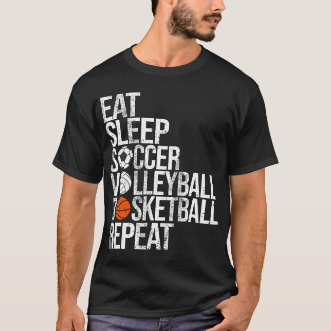 Camiseta Repetir no Sono Voleibol (Frente)