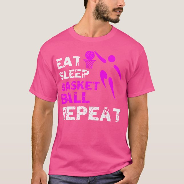 Camiseta Repetir o Basquete de Sono (Frente)