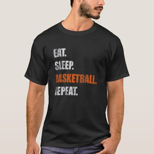 Camiseta Repetir o Basquete de Sono (Frente)