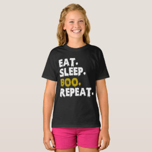 Camiseta Repetir o boo de repouso - Dia de as Bruxas engraç