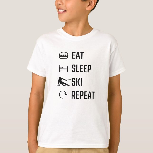 Camiseta Repetir o Esqui de Repouso (Frente)