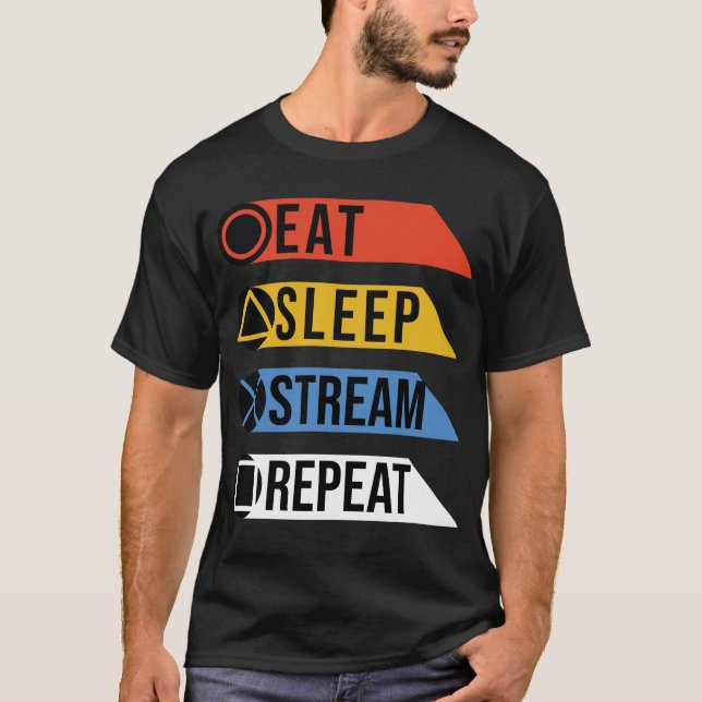 Camiseta Repetir o fluxo de espera (Frente)