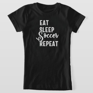 Camiseta repetir o futebol para dormir