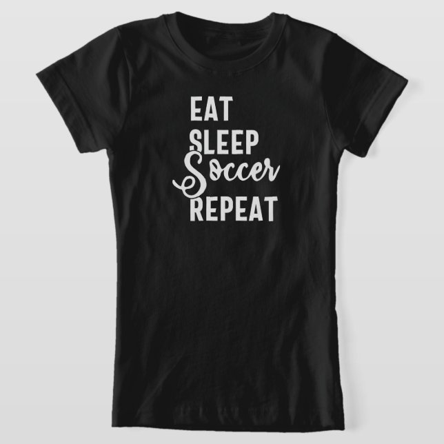 Camiseta repetir o futebol para dormir (Postura )