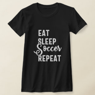 Camiseta repetir o futebol para dormir