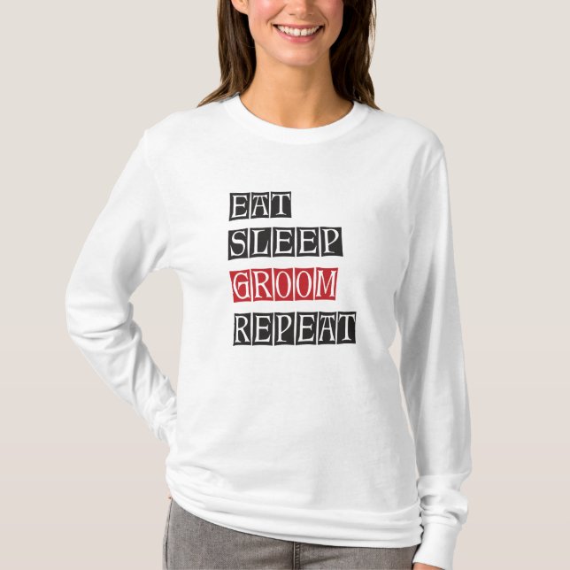 Camiseta Repetir o Groom de Repouso (Frente)