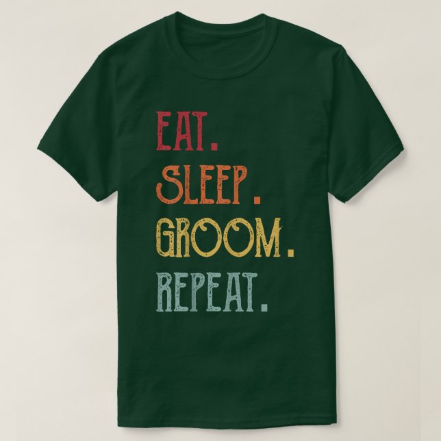 Camiseta Repetir o Groom de Repouso (Frente do Design)