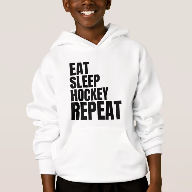 Camiseta repetir o hóquei no sono (Frente)