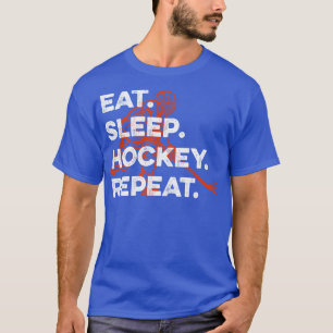 Camiseta repetir o hóquei no sono