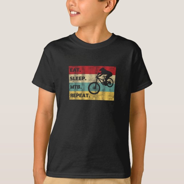 Camiseta Repetir o repouso MTB (Mountain Biking) (Frente)