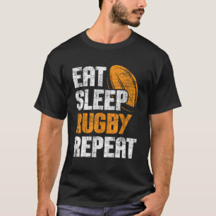 Camiseta Repetir o Rugby do Sleep - Treinador de Rugby