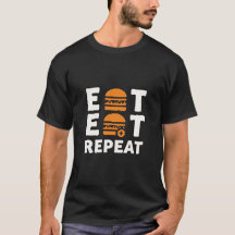 Repetir o Sono - Design do Burger Burger Engraçado