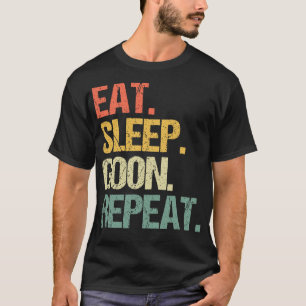 Camiseta Repetir o Sono - Engraçado Dizendo Cara Sarcástica