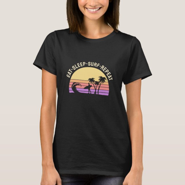 Camiseta Repetir o Surf de latência (Frente)
