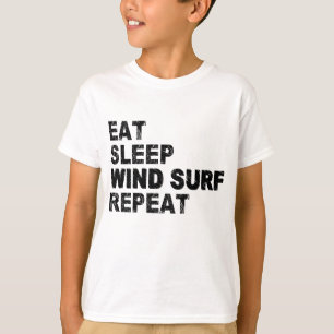 Camiseta Repetir o Surf de vento de repouso